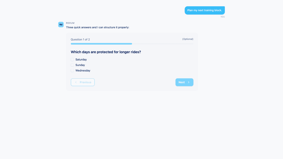 A follow-up questions card.